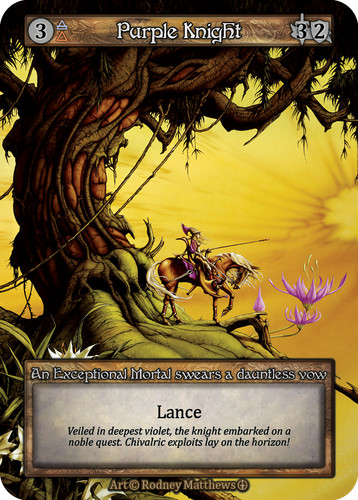 Purple knight arthurian - purple,