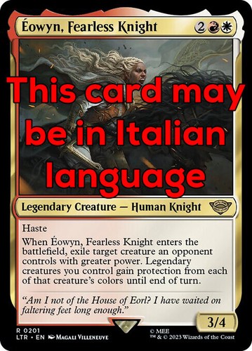 Mtg éowyn fearless knight - fearless,