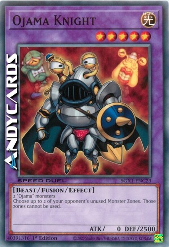 Ojama knight - knight, duel)